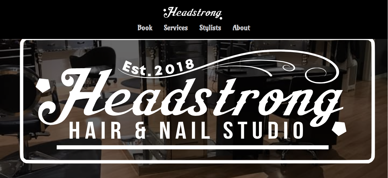 screen cap of headstrong website